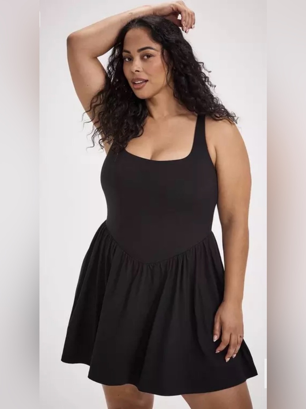 Torrid Tru Black Athletic Running
Dress with Built in Shorts Women's Plus Size 3